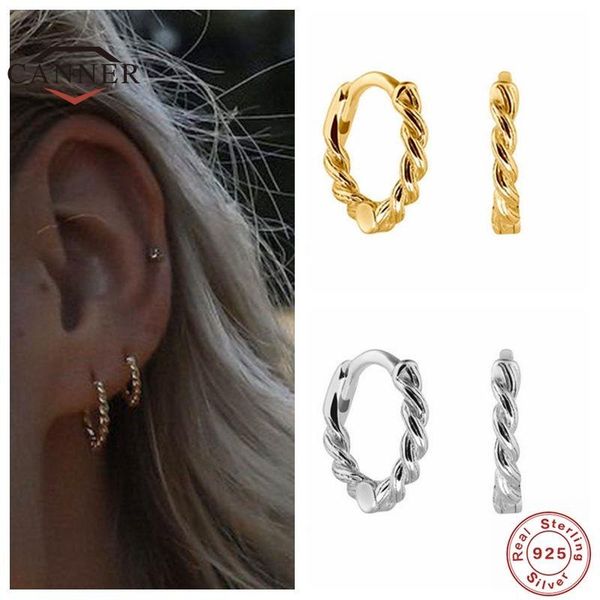 hoop & huggie canner 100% 925 sterling silver simple twisted twist earrings for women pierced earring earings jewelry pendientes kolczyki, Golden;silver
hoop & huggie canner 100% 925 sterling silver simple twisted twist earrings for women pierced earring earings jewelry pendientes kolczyki, Golden;silver