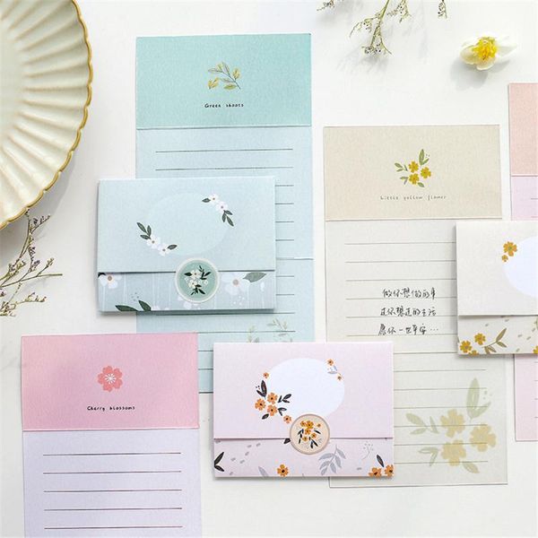 2pcs/pack little fresh flower greeting card envelopes with letter paper sealing sticker cute invitation folding greeting card
2pcs/pack little fresh flower greeting card envelopes with letter paper sealing sticker cute invitation folding greeting card