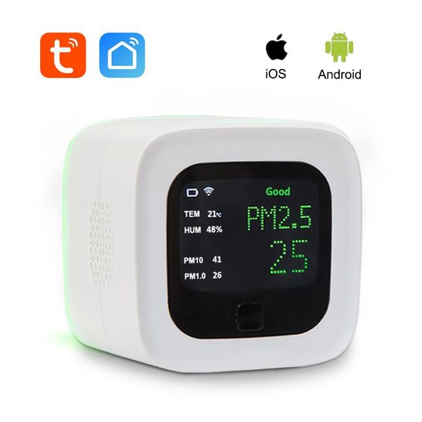 smart home control wifi pm2.5 and temperature humidity sensor environmental detector
smart home control wifi pm2.5 and temperature humidity sensor environmental detector