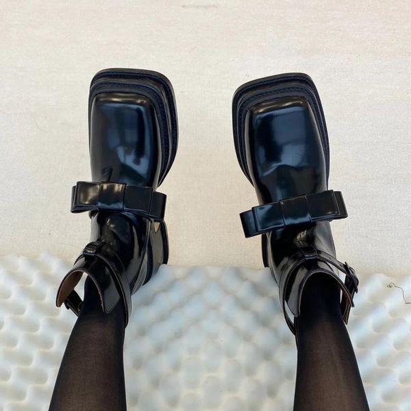 boots fonberry black punk bowtie chunky platform motorcycle women brand design square toe patent leather high heel ankle
boots fonberry black punk bowtie chunky platform motorcycle women brand design square toe patent leather high heel ankle