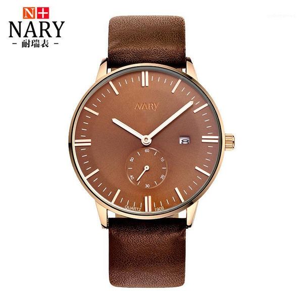 wristwatches nary brand fashion men watch leather strap luminous hands wristwatch high-grade business quartz clock relogio masculino, Slivery;brown
wristwatches nary brand fashion men watch leather strap luminous hands wristwatch high-grade business quartz clock relogio masculino, Slivery;brown