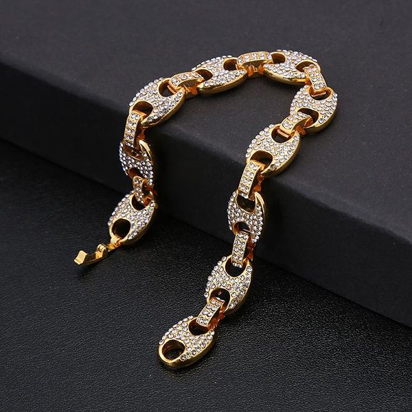 chokers hip hop necklace pig nose link chain 12mm iced out bling coffee choker gold silver color cuban men's rap dancer fashion jewelry, Golden;silver
chokers hip hop necklace pig nose link chain 12mm iced out bling coffee choker gold silver color cuban men's rap dancer fashion jewelry, Golden;silver