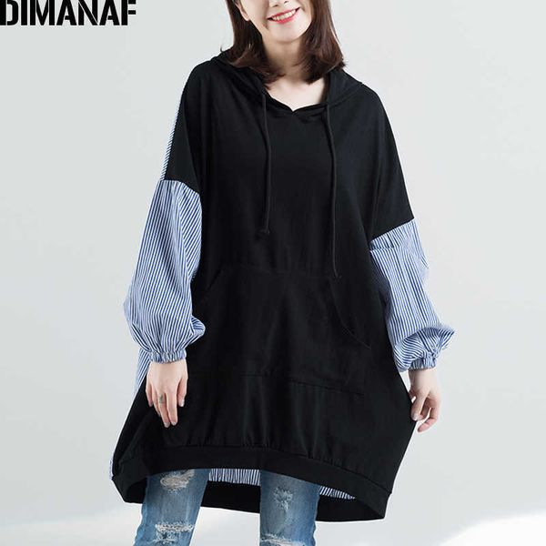 women hoodies sweatshirts autumn cotton patchwork striped black femme pullover loose oversized plus size shirt 210531
women hoodies sweatshirts autumn cotton patchwork striped black femme pullover loose oversized plus size shirt 210531