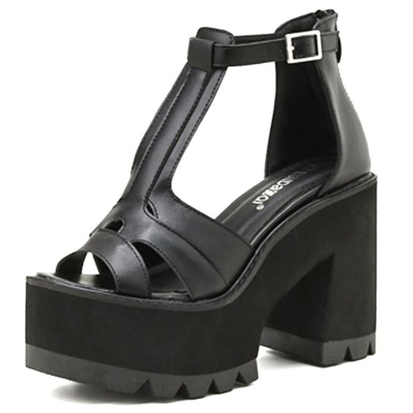 2021 black gothic style brand new shoes women square high heels t-strap leisure summer sandals footwear
2021 black gothic style brand new shoes women square high heels t-strap leisure summer sandals footwear