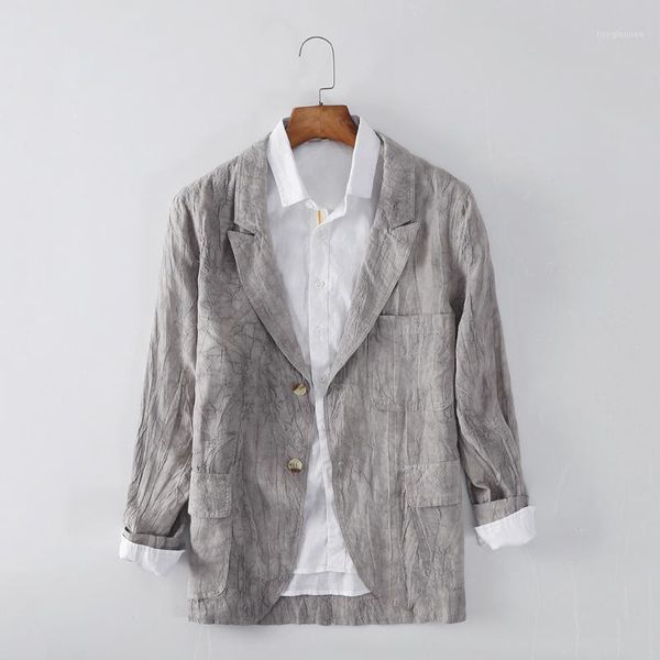 2021men's autumn linen leisure suit comfortable double buckle solid color breathable men blazer men's suits & blazers, White;black
2021men's autumn linen leisure suit comfortable double buckle solid color breathable men blazer men's suits & blazers, White;black