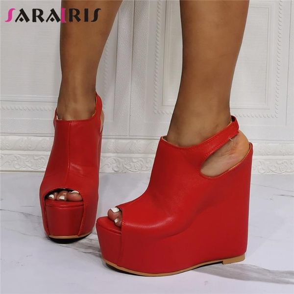 sandals sarairis gladiator summer ankle strap peep toe platform casual wedges quality design women shoes, Black
sandals sarairis gladiator summer ankle strap peep toe platform casual wedges quality design women shoes, Black