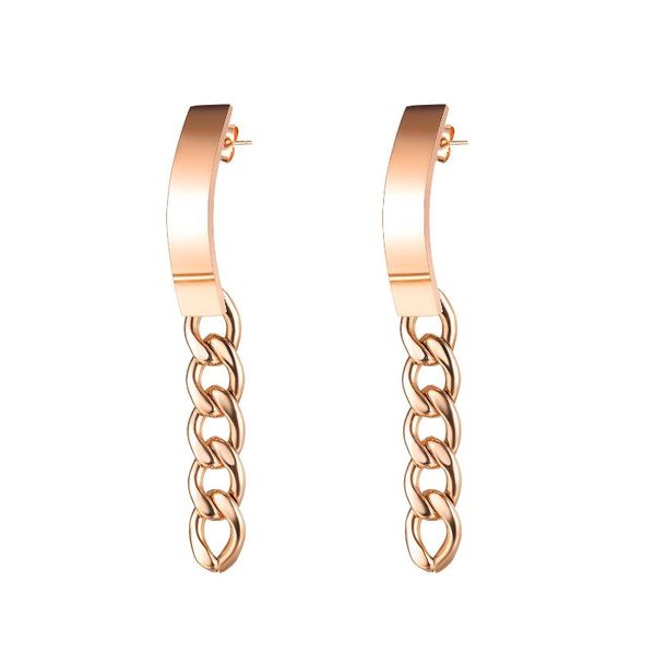 dangle & chandelier rose gold simple geometric chain earrings for woman girl stainless steel ears charm fashion jewelry, Silver
dangle & chandelier rose gold simple geometric chain earrings for woman girl stainless steel ears charm fashion jewelry, Silver