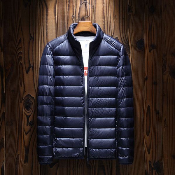 men's lightweight down jacket short autumn and winter new fashion collar coat trend casual versatile white down men's wear, Black
men's lightweight down jacket short autumn and winter new fashion collar coat trend casual versatile white down men's wear, Black