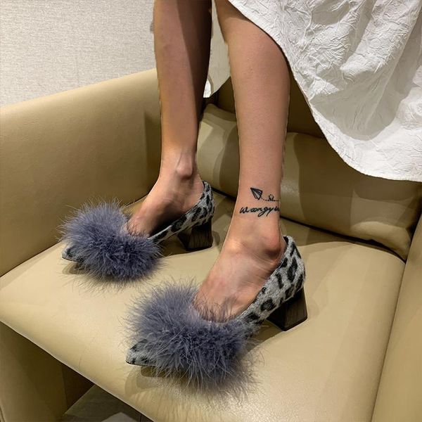dress shoes 2021 autumn furry chunky designer mid heels women pointed toe pu leather pumps fashion shallow lady sandals, Black
dress shoes 2021 autumn furry chunky designer mid heels women pointed toe pu leather pumps fashion shallow lady sandals, Black