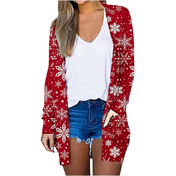 women's jackets 2021 womens christmas printed jacket female long sleeve cardigan autumn thin open front coat ropa mujer, Black;brown
women's jackets 2021 womens christmas printed jacket female long sleeve cardigan autumn thin open front coat ropa mujer, Black;brown
