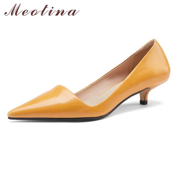 dress shoes meotina genuine leather stiletto heels pumps pointes toe shallow office women mid heel footwear slip on spring 40, Black
dress shoes meotina genuine leather stiletto heels pumps pointes toe shallow office women mid heel footwear slip on spring 40, Black