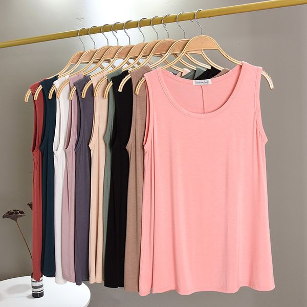 vest modal women's summer large loose swing round neck base shirt thin inside and wide shoulder strap outside, Black;white
vest modal women's summer large loose swing round neck base shirt thin inside and wide shoulder strap outside, Black;white