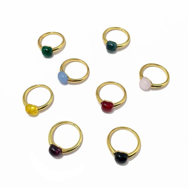 cluster rings fashion 8 colors small bread natural crystal silver gold color candy style knuckle ring for women brand jewelry, Golden;silver
cluster rings fashion 8 colors small bread natural crystal silver gold color candy style knuckle ring for women brand jewelry, Golden;silver