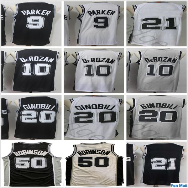 retro vintage classic david 50 robinson tony 9 parker manu 20 ginobili basketball jerseys black white grey demar 10 derozan jersey, Black;red
retro vintage classic david 50 robinson tony 9 parker manu 20 ginobili basketball jerseys black white grey demar 10 derozan jersey, Black;red
