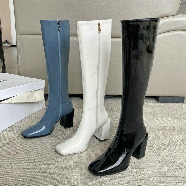 boots plus size patent leather women knee high fashion square toe ladies thick heel black white blue women's shoes
boots plus size patent leather women knee high fashion square toe ladies thick heel black white blue women's shoes