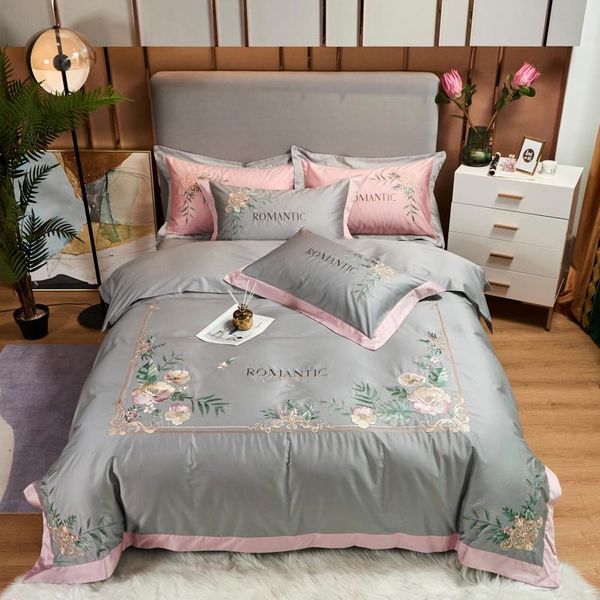 bedding sets luxury satin egyptian cotton floral embroidery set soft silky double duvet cover bed fitted sheet pillowcases
bedding sets luxury satin egyptian cotton floral embroidery set soft silky double duvet cover bed fitted sheet pillowcases