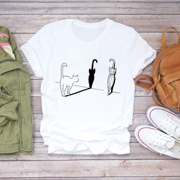 cat cartoon cute clothing printing women pet 90s summer autumn print lady womens female tee, White
cat cartoon cute clothing printing women pet 90s summer autumn print lady womens female tee, White