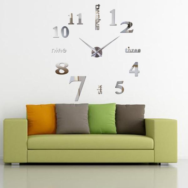 wall clocks modern 3d frameless large clock watches hours diy room home decoration (black) (battery)
wall clocks modern 3d frameless large clock watches hours diy room home decoration (black) (battery)