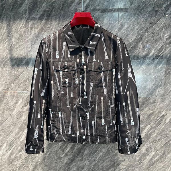 tk40035fashion men's coats & jackets 2021 runway luxury european design party style clothing, Black;brown
tk40035fashion men's coats & jackets 2021 runway luxury european design party style clothing, Black;brown