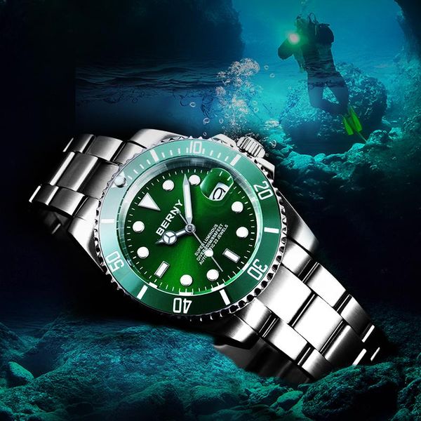 wristwatches 2021 business watch men super luminous sapphire mirror nh35 mechanical movement 20atm dive green waterproof ghost, Slivery;brown
wristwatches 2021 business watch men super luminous sapphire mirror nh35 mechanical movement 20atm dive green waterproof ghost, Slivery;brown