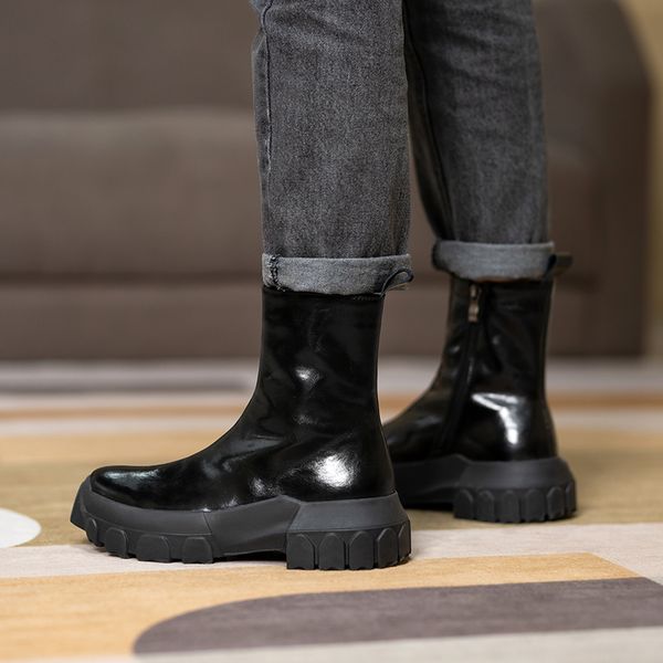 Wool Fur Ankle Boots High Quality Genuine Leather Comfortable Square Heel Shoes Keep Warm Round Toe Winter Boots 2021 Winter New, Black
Wool Fur Ankle Boots High Quality Genuine Leather Comfortable Square Heel Shoes Keep Warm Round Toe Winter Boots 2021 Winter New, Black