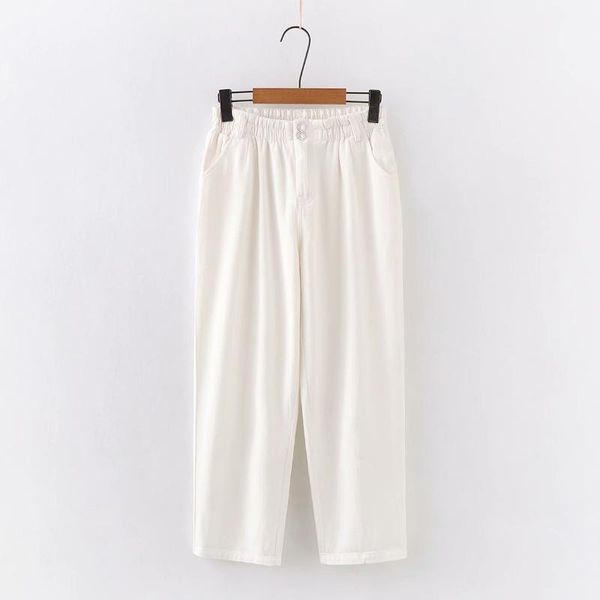 women's pants & capris high waisted denim women ankle length jeans loose elastic waist spring summer, Black;white
women's pants & capris high waisted denim women ankle length jeans loose elastic waist spring summer, Black;white