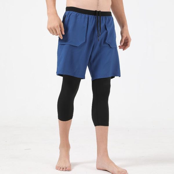 gym clothing men running shorts 2-in-1 with pockets tight liner cropped sport pants for basketball workout, White;black
gym clothing men running shorts 2-in-1 with pockets tight liner cropped sport pants for basketball workout, White;black