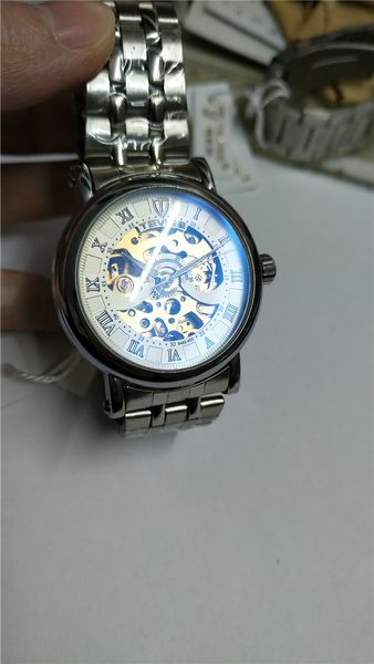 skeleton style tevise men's watch luxury mechanical automatic watch for men white face te12, Slivery;brown
skeleton style tevise men's watch luxury mechanical automatic watch for men white face te12, Slivery;brown