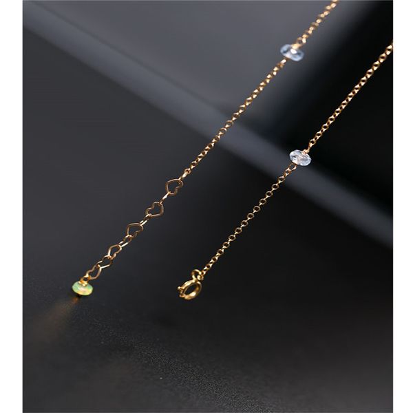 dmbs001 gypsophila aquamarine necklace female gemstones genuine yellow 14k cover gold color treasure clavicle chain pendant q0531, Silver
dmbs001 gypsophila aquamarine necklace female gemstones genuine yellow 14k cover gold color treasure clavicle chain pendant q0531, Silver