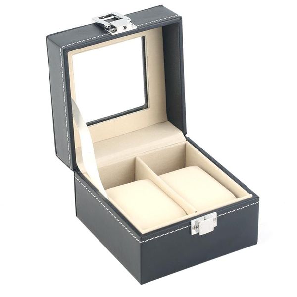 watch boxes & cases luxury plain pattern 2 grid pu leather jewelry display box case storage gift caixa para relogio arrivals, Black;blue
watch boxes & cases luxury plain pattern 2 grid pu leather jewelry display box case storage gift caixa para relogio arrivals, Black;blue