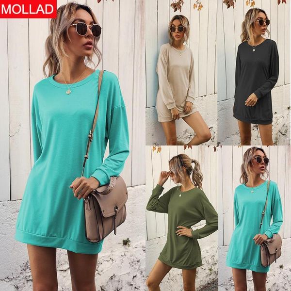 casual dresses women's clothing european station spring and autumn round neck waist-controlled long sleeves dress, Black;gray
casual dresses women's clothing european station spring and autumn round neck waist-controlled long sleeves dress, Black;gray