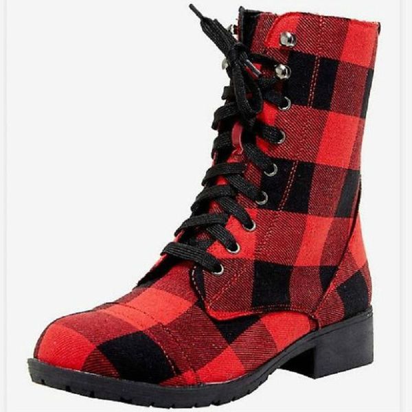 boots women ankle low heels canvas grid shoes short booties woman warm lace up shoe chaussures femme zapatos mujer sapato nh387, Black
boots women ankle low heels canvas grid shoes short booties woman warm lace up shoe chaussures femme zapatos mujer sapato nh387, Black