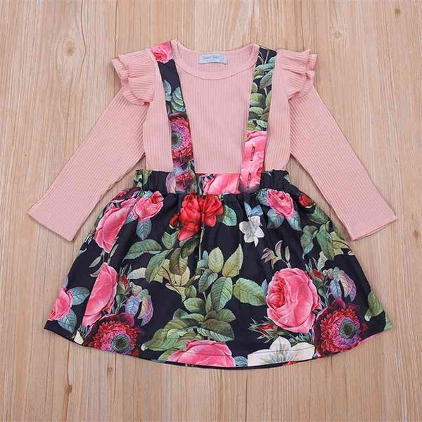 girls clothing sets winter autumn long sleeve + flower strap dress2pcs outfit cute kids clothes 210528, White
girls clothing sets winter autumn long sleeve + flower strap dress2pcs outfit cute kids clothes 210528, White