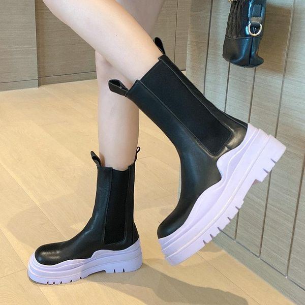 boots 2021 autumn winter platform women shoes fashion mixed colors leather ankle ladies slip on square low heel short, Black
boots 2021 autumn winter platform women shoes fashion mixed colors leather ankle ladies slip on square low heel short, Black
