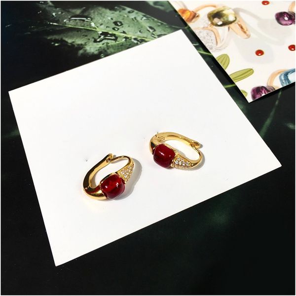 personalized fashion colored diamond earrings for women gold hoop earrings tenperament jewelry women with box with stamp, Golden;silver
personalized fashion colored diamond earrings for women gold hoop earrings tenperament jewelry women with box with stamp, Golden;silver