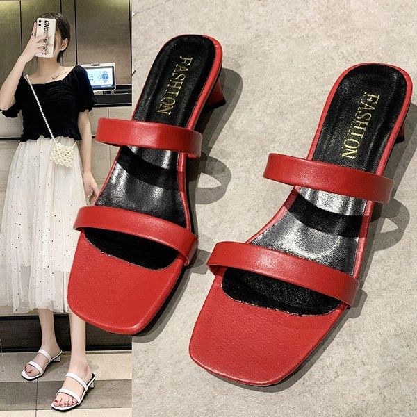 slippers 2021 spring and summer open-toed roman fashion square toe thick high-heeled beach, Black
slippers 2021 spring and summer open-toed roman fashion square toe thick high-heeled beach, Black