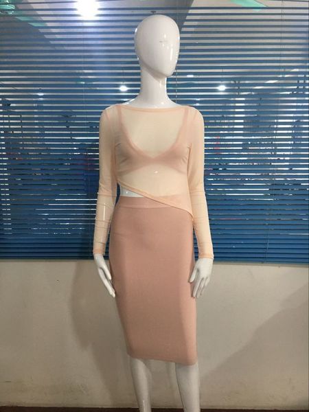 nudity mesh long excavate rayon at knee time three pieces set dressed as bandage bodycon celebrity dress party npa8, White
nudity mesh long excavate rayon at knee time three pieces set dressed as bandage bodycon celebrity dress party npa8, White