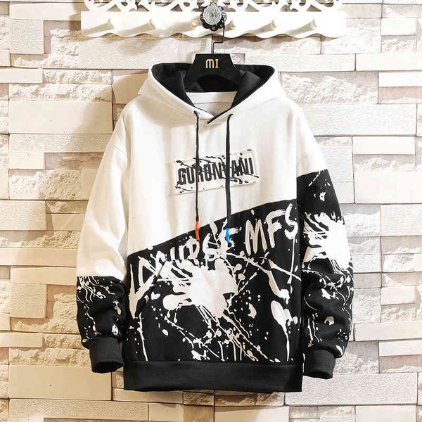 hoodies autumn and winter 2021 men's hooded casual sweater trend fashion splicing color contrast warm, Black
hoodies autumn and winter 2021 men's hooded casual sweater trend fashion splicing color contrast warm, Black