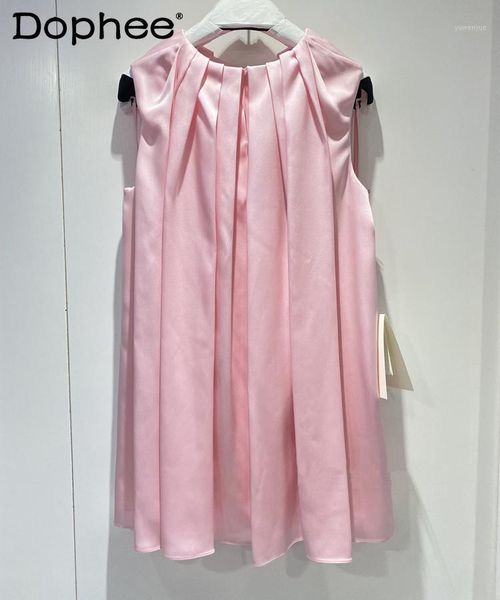 casual dresses round neck rushed loose tank dress girls sweet pink sleeveless mini 2021 spring/summer fashion women's clothing, Black;gray
casual dresses round neck rushed loose tank dress girls sweet pink sleeveless mini 2021 spring/summer fashion women's clothing, Black;gray