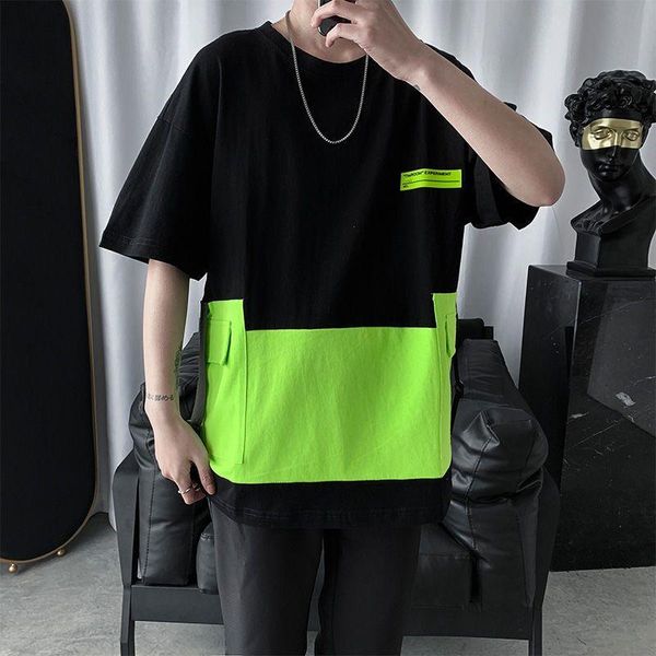 men's t-shirts 2021 harajuku pockets korean t shirts men japanese streetwear tshirt hip hop oversized shirt plus size loose patchwork, White;black
men's t-shirts 2021 harajuku pockets korean t shirts men japanese streetwear tshirt hip hop oversized shirt plus size loose patchwork, White;black