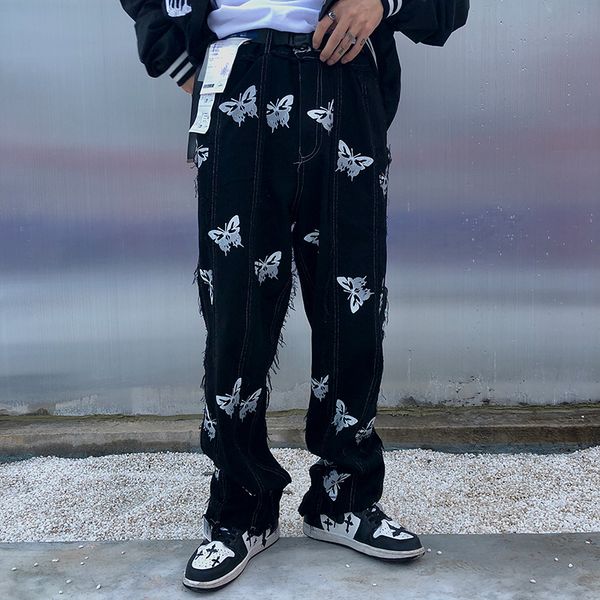 2021 new harajuku borboleta borla de brim casuais dos homens zper voar em linha reta baggy denim streetwear lavado retro rddv, Blue
2021 new harajuku borboleta borla de brim casuais dos homens zper voar em linha reta baggy denim streetwear lavado retro rddv, Blue