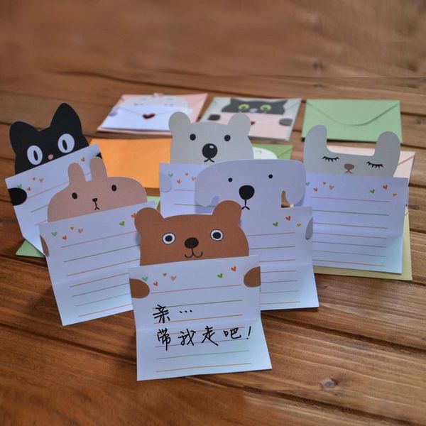 greeting cards 2021 30pcs/set cartoon animal envelope message card thank baby birthday holiday universal sheet
greeting cards 2021 30pcs/set cartoon animal envelope message card thank baby birthday holiday universal sheet