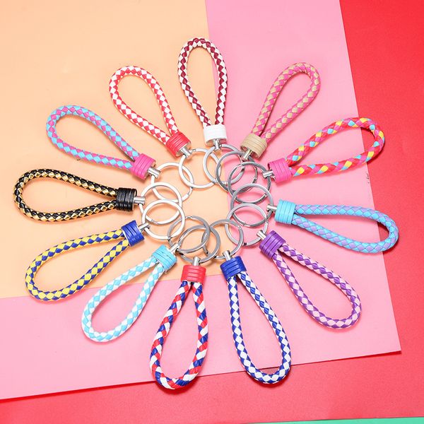 high-quality creative hand-woven leather cord keychain male and female couple car keys ring chain bag pendant small gift individually
high-quality creative hand-woven leather cord keychain male and female couple car keys ring chain bag pendant small gift individually