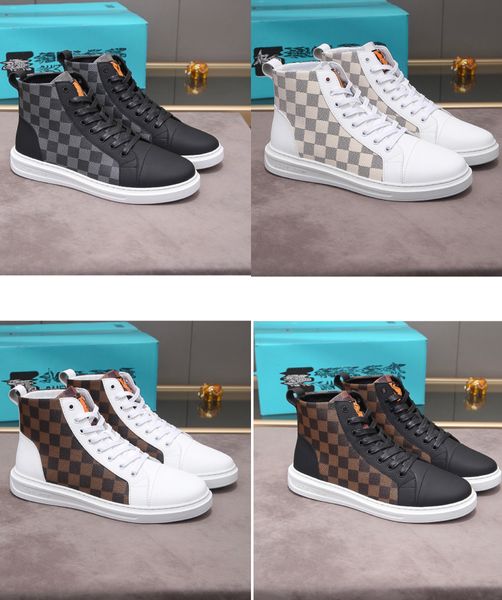 plus size 38-46 men's designer leather casual shoes women's high skate sneakers dusty olive plaid men sneakerss with box, Black
plus size 38-46 men's designer leather casual shoes women's high skate sneakers dusty olive plaid men sneakerss with box, Black
