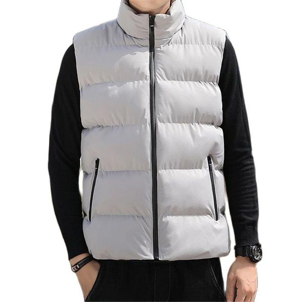 men's vests men vest cotton fashion zipper stand collar down male outwear big size sleeveless winter jackets waistcoat coats, Black;white
men's vests men vest cotton fashion zipper stand collar down male outwear big size sleeveless winter jackets waistcoat coats, Black;white
