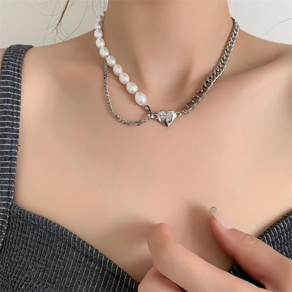 chokers round beads stitching heart necklace short girl geometric thick chain clavicle for women fashion jewelry accessories, Golden;silver
chokers round beads stitching heart necklace short girl geometric thick chain clavicle for women fashion jewelry accessories, Golden;silver