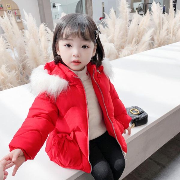 down coat russian winter girls long fur hoodies thick warm coats outerwear for children, Blue;gray
