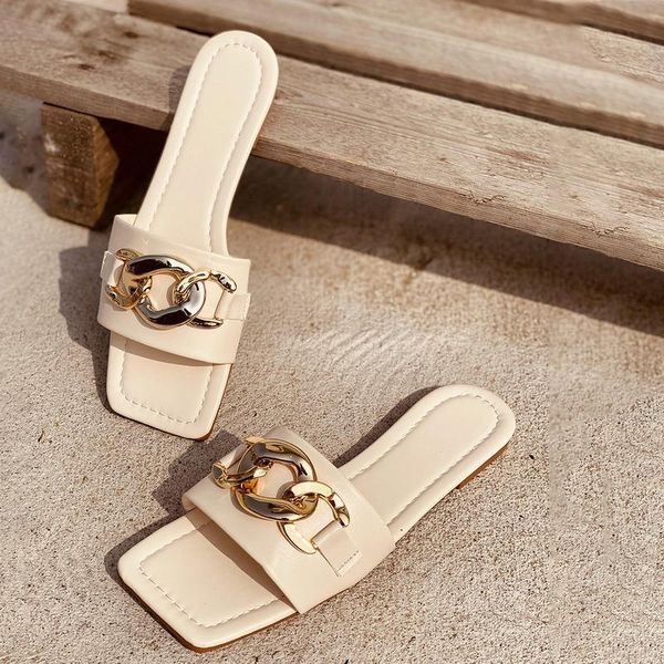 slippers 2021 women causal ladies square toe flat outdoor slides fashion metal decoration female shoes open beach lady, Black
slippers 2021 women causal ladies square toe flat outdoor slides fashion metal decoration female shoes open beach lady, Black