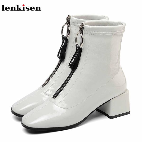 boots lenkisen cow patent leather high heels square toe fashion zipper sweet korean girl solid winter keep warm women ankle l03, Black
boots lenkisen cow patent leather high heels square toe fashion zipper sweet korean girl solid winter keep warm women ankle l03, Black