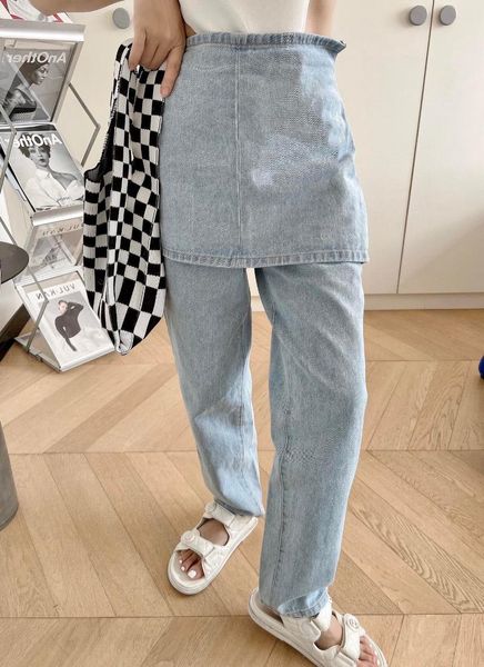 women's jeans 2021 autumn fashion women fake two piece pencil female denim pants for ladies rmsx 9.30, Blue
women's jeans 2021 autumn fashion women fake two piece pencil female denim pants for ladies rmsx 9.30, Blue